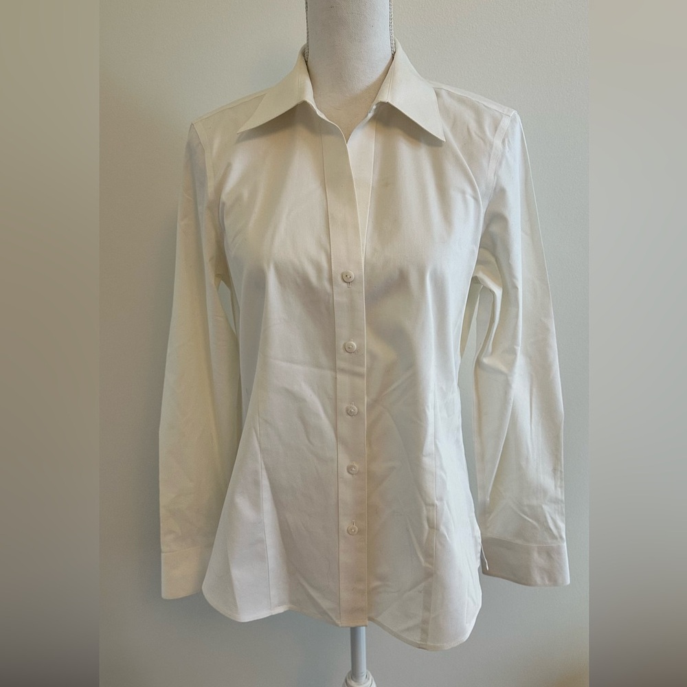 Foxcroft | Classic White Button-Up Shirt